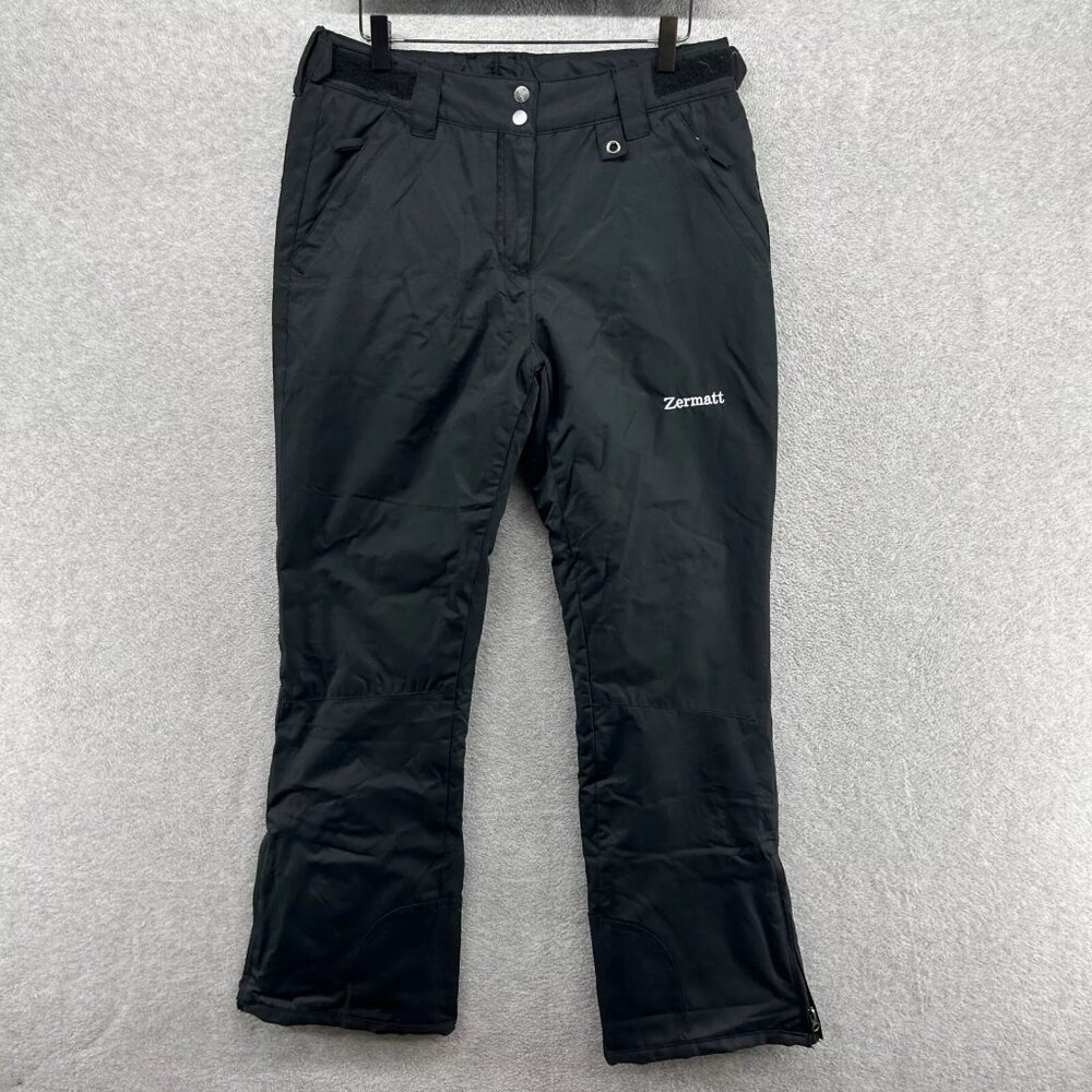 Zermatt Ski Pants Black Insulated Snow Snowboard Womens Size XS